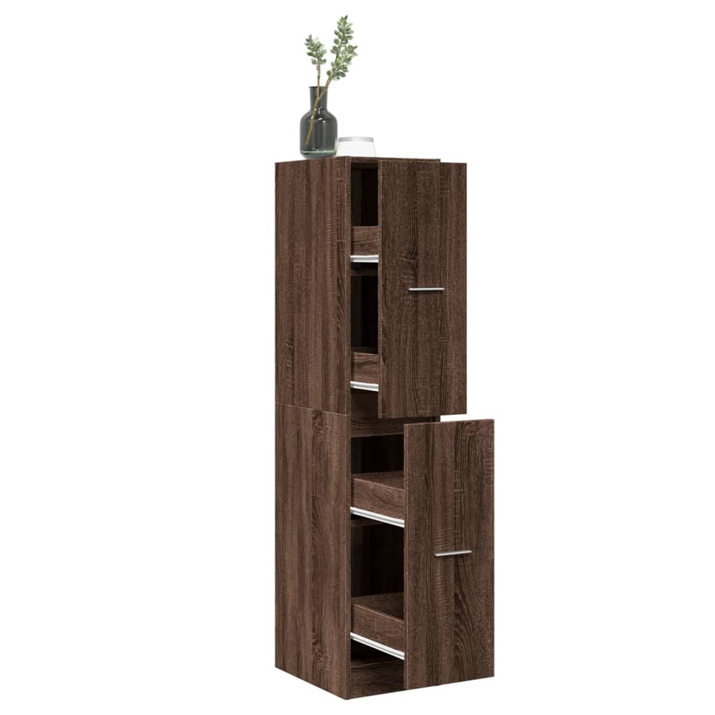 Apothekerskast 30X41X144,5 Cm Bewerkt Hout