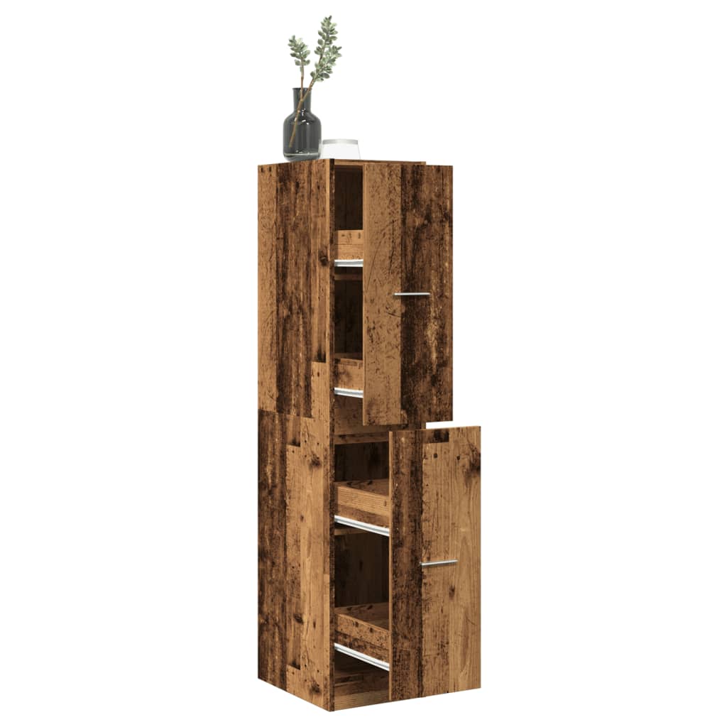 Apothekerskast 30X41X144,5 Cm Bewerkt Hout