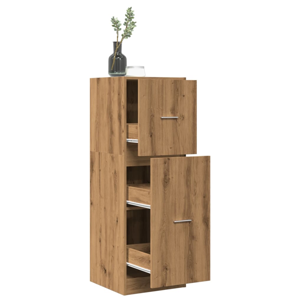 Apothekerskast 30X41X144,5 Cm Bewerkt Hout