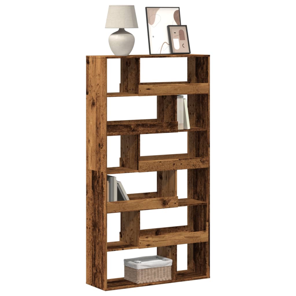 Boekenkast 100X33X125,5 Cm Bewerkt Hout