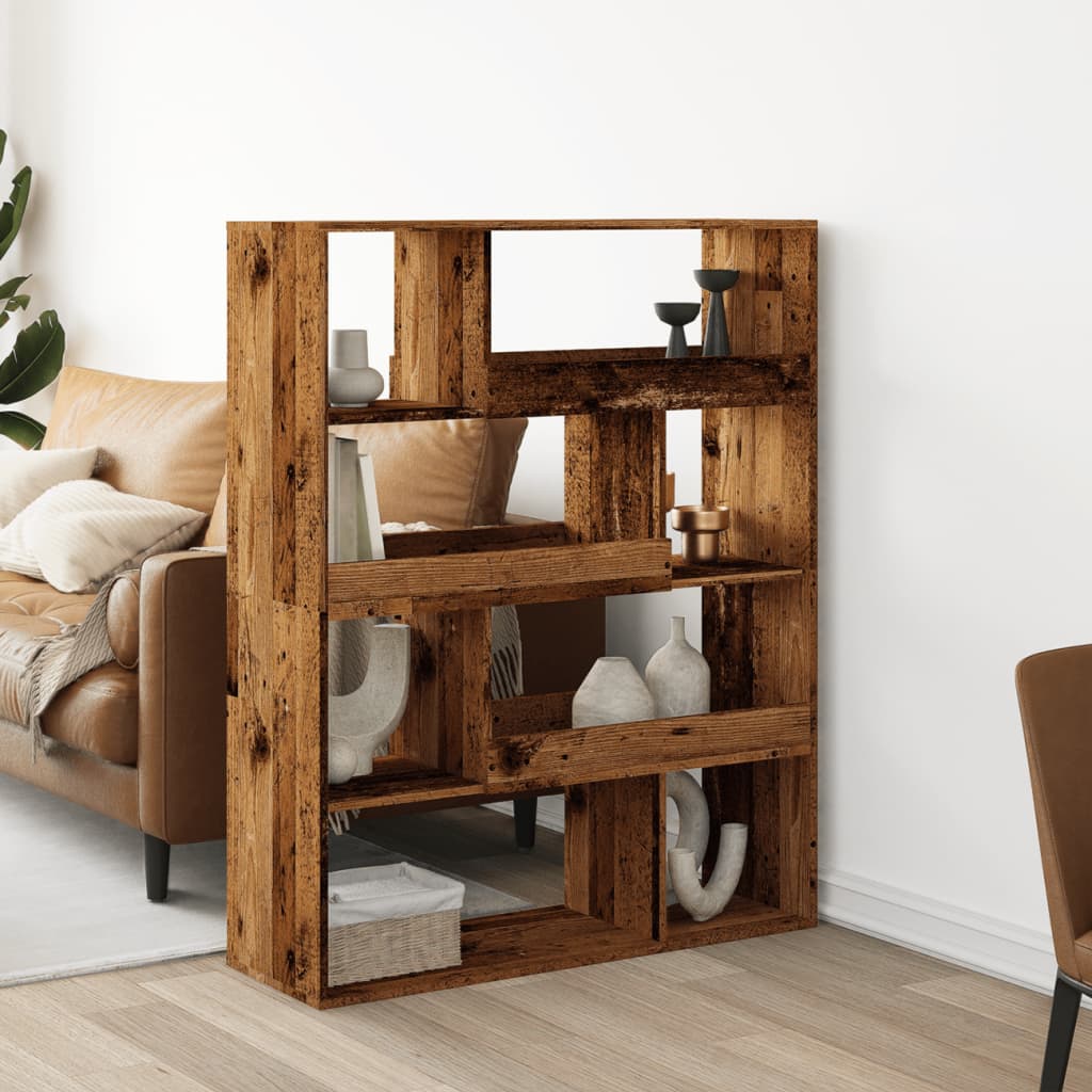 Kamerscherm 100X33X125,5 Cm Bewerkt Hout