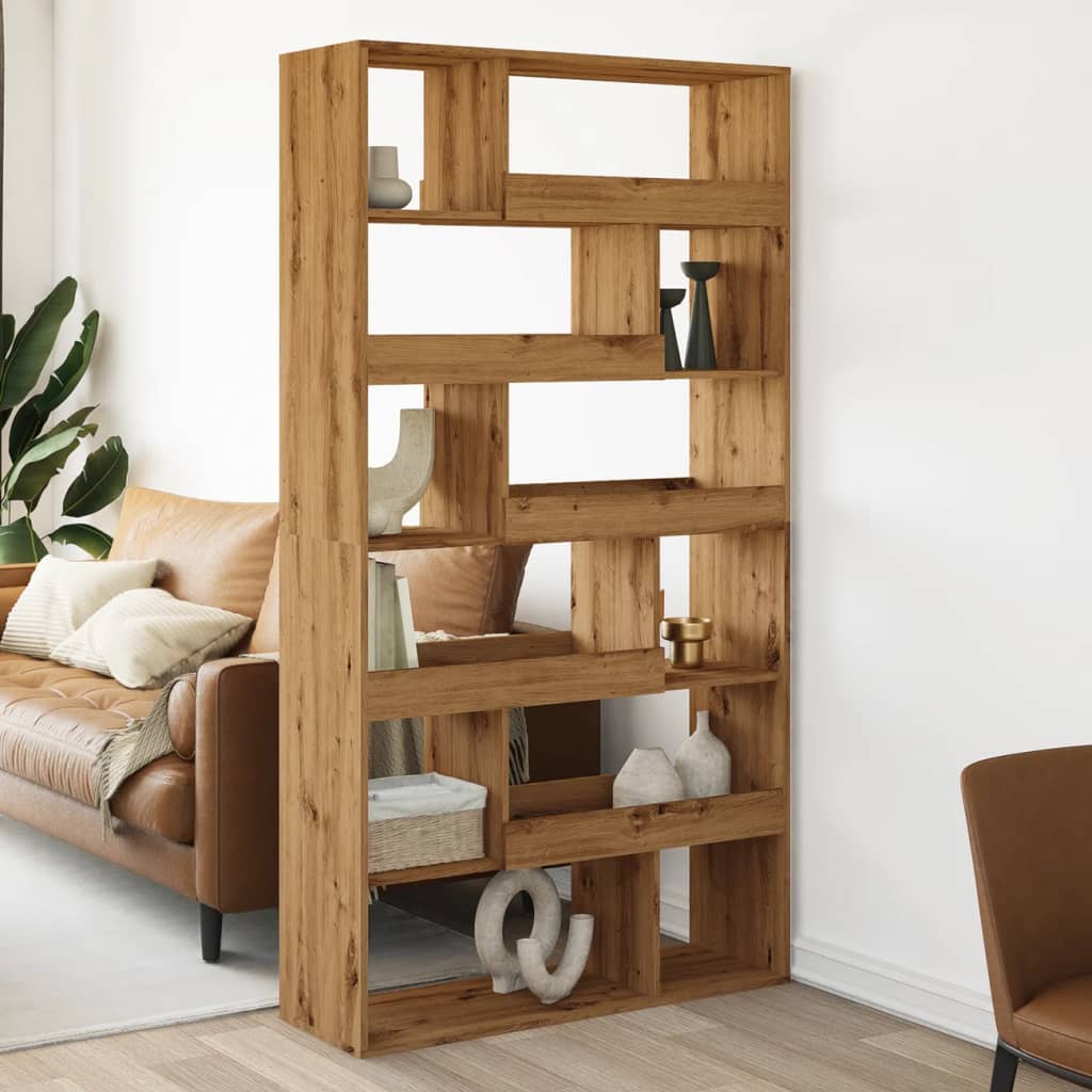 Kamerscherm 100X33X125,5 Cm Bewerkt Hout