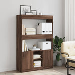 Hoge Kast 92X33X Bewerkt Hout Bruin Eikenkleur