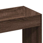 Hoge Kast 92X33X Bewerkt Hout Bruin Eikenkleur