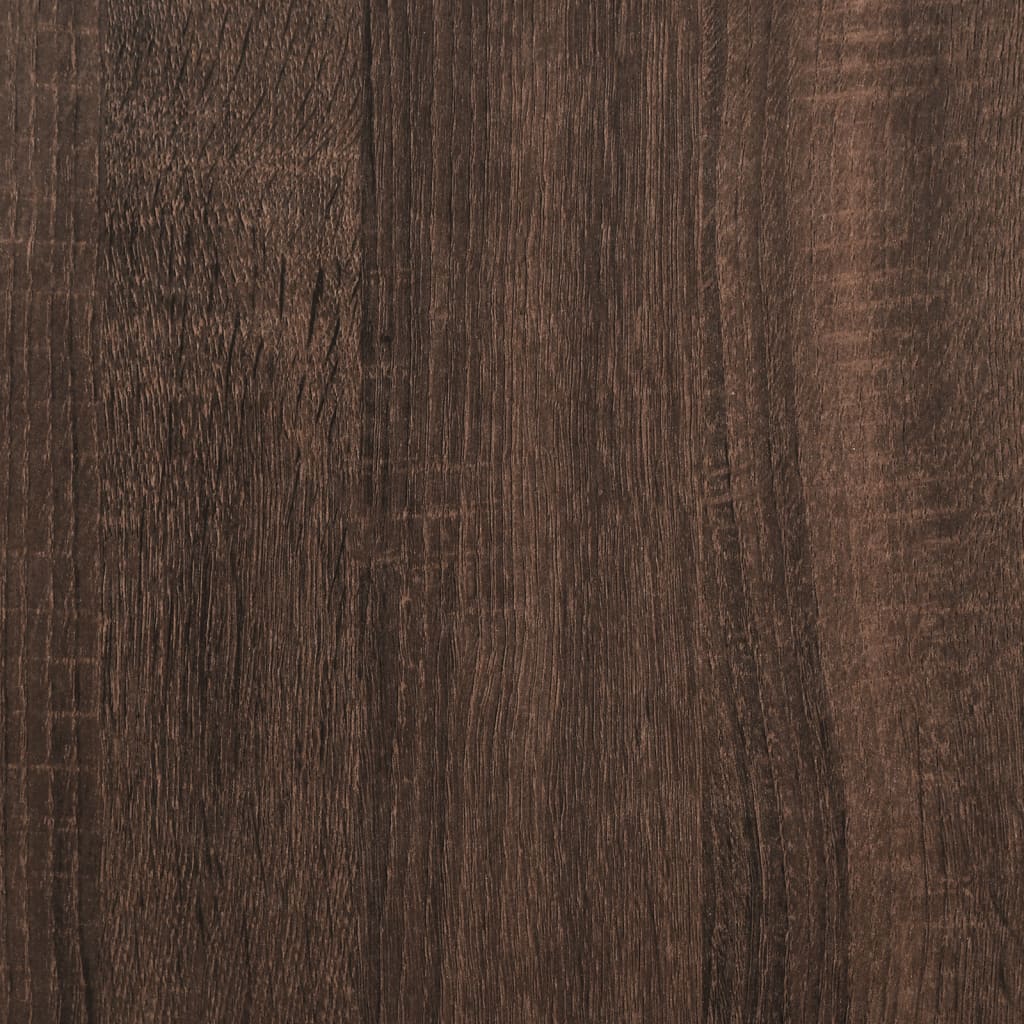 Hoge Kast 92X33X Bewerkt Hout Bruin Eikenkleur