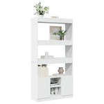 Hoge Kast 92X33X Bewerkt Hout Wit