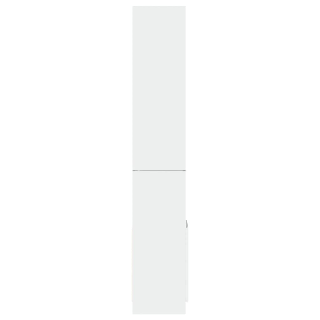 Hoge Kast 92X33X Bewerkt Hout Wit
