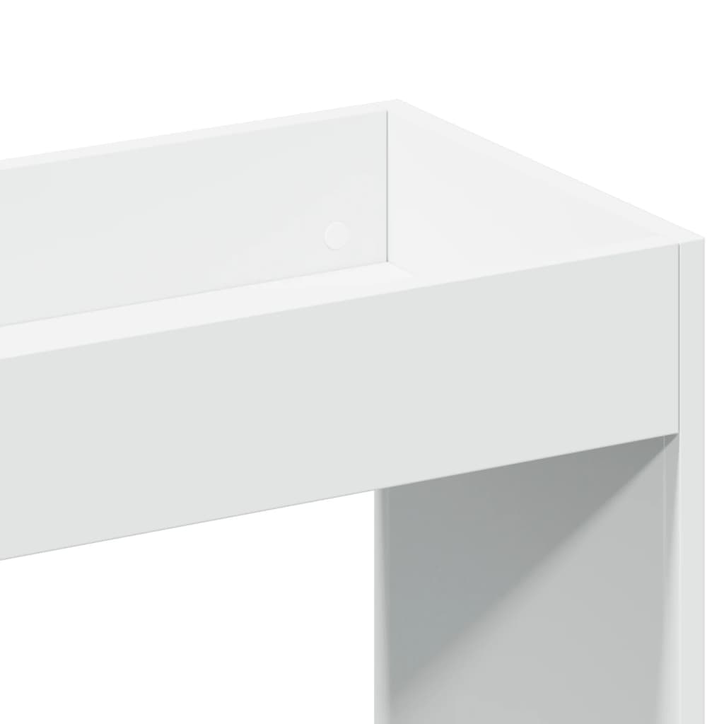 Hoge Kast 92X33X Bewerkt Hout Wit