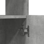 Hoge Kast 92X33X Bewerkt Hout Betongrijs