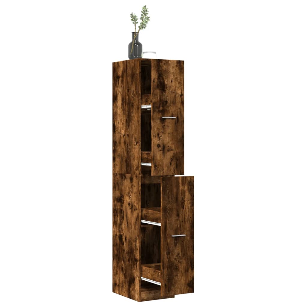 Apothekerskast 30X41X144,5 Cm Bewerkt Hout