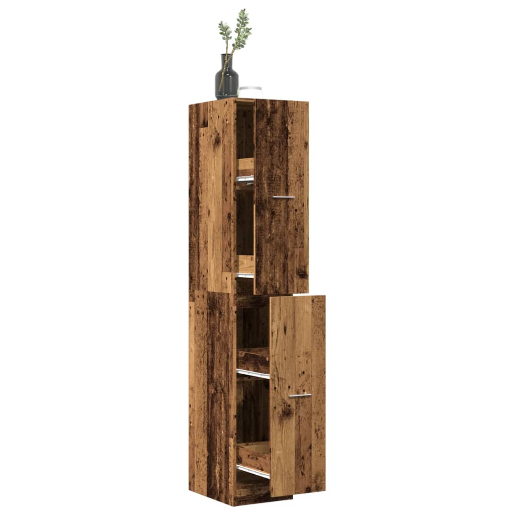 Apothekerskast 30X41X144,5 Cm Bewerkt Hout