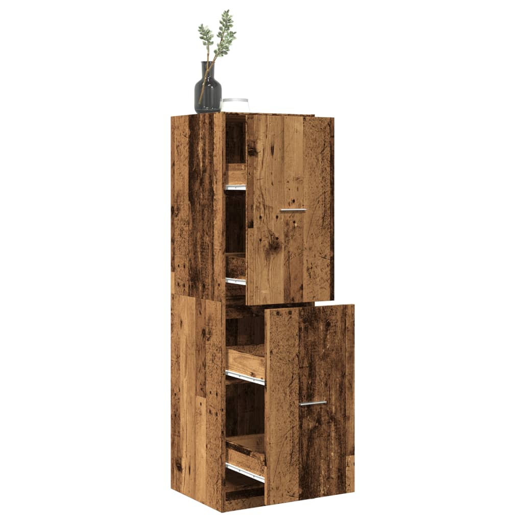 Apothekerskast 30X41X144,5 Cm Bewerkt Hout