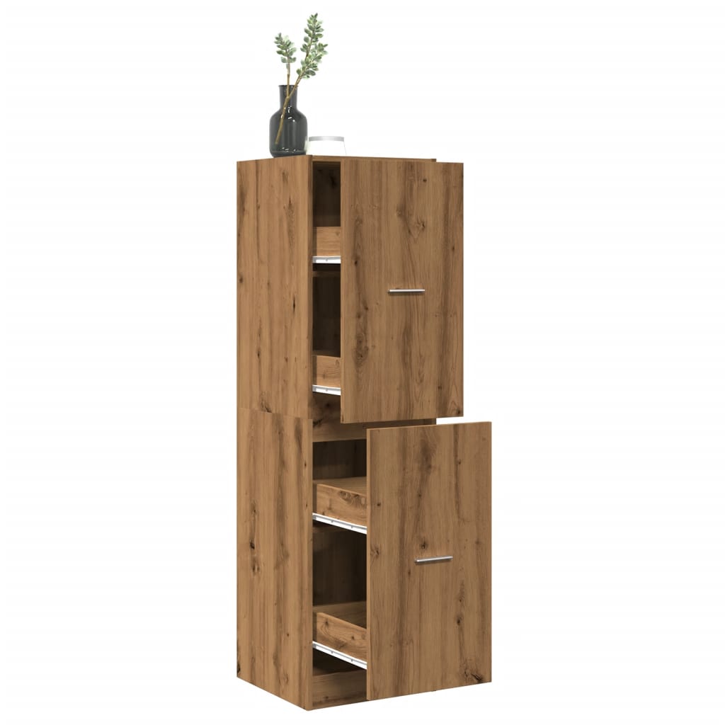 Apothekerskast 30X41X144,5 Cm Bewerkt Hout