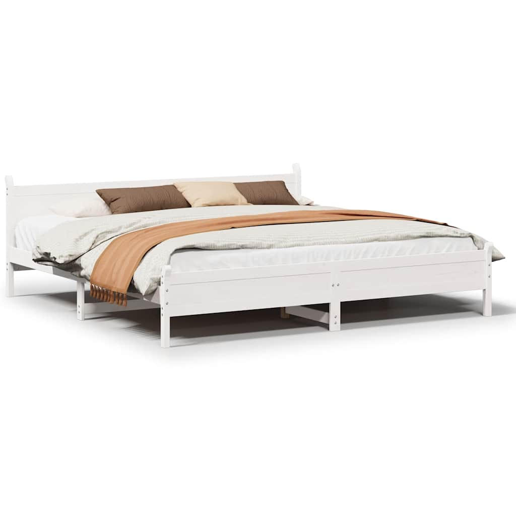 Bedframe Zonder Matras Massief Grenenhout