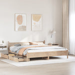 Bedframe Zonder Matras Massief Grenenhout