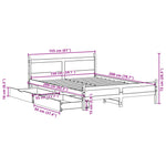 Bedframe Zonder Matras Massief Grenenhout