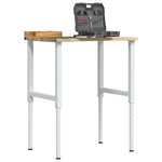 Werkbank 80X60X(71,5-98) Cm Eikenhout