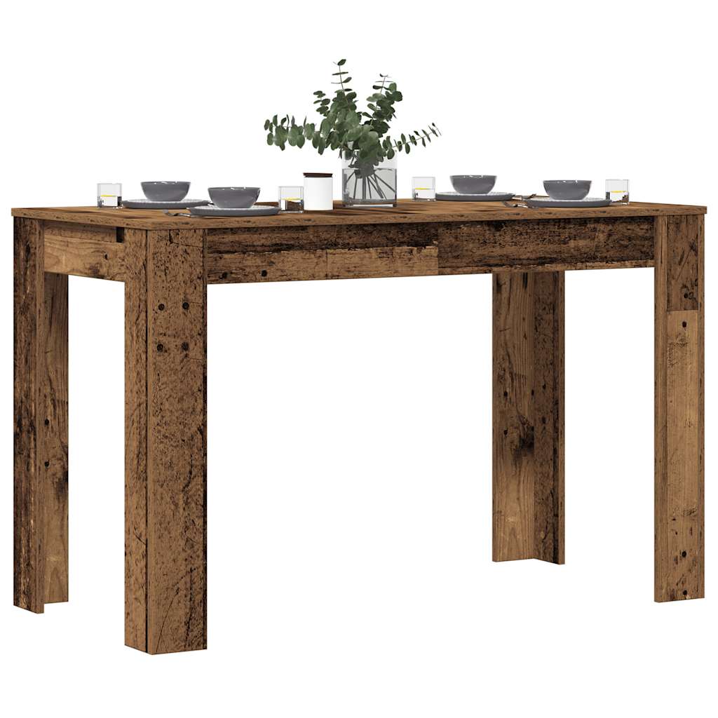 Eettafel 120X60X76 Cm Bewerkt Hout