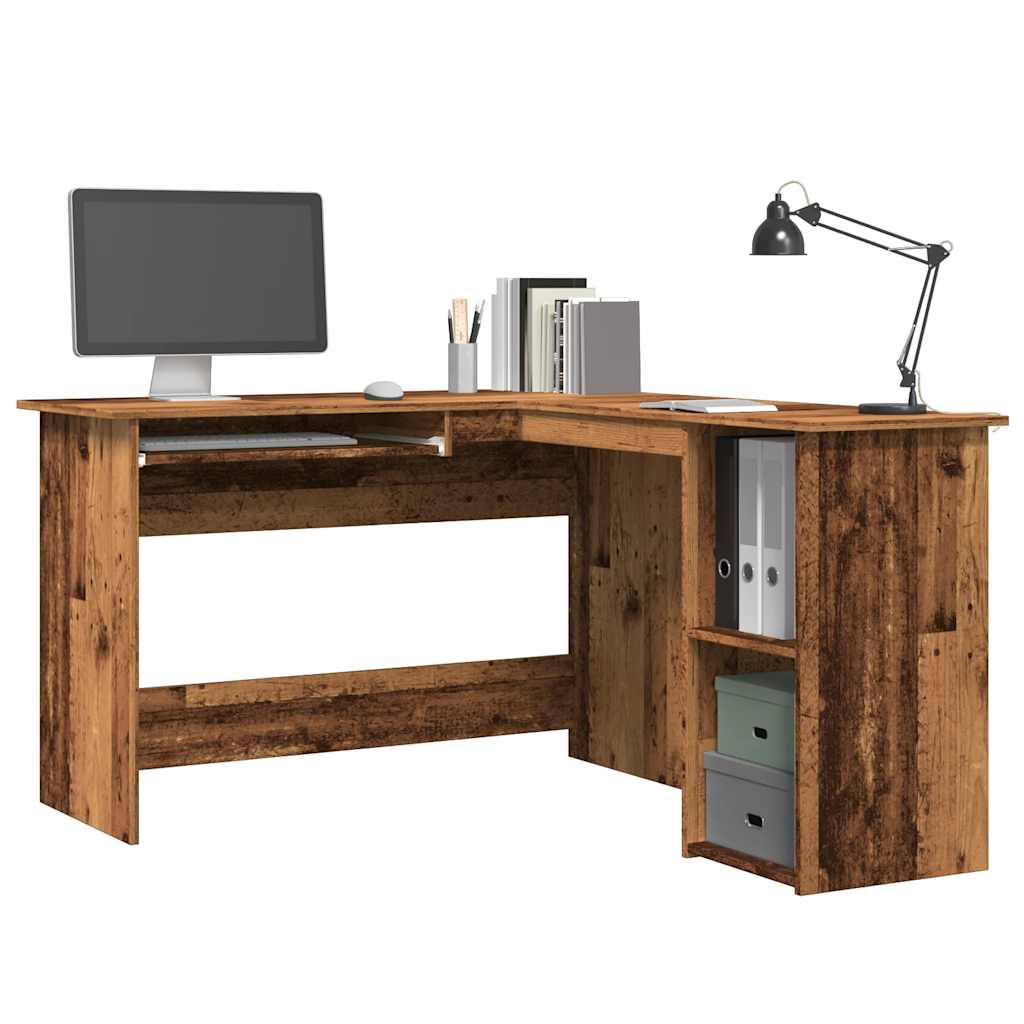 Hoekbureau L-Vormig 120X140X75 Cm Bewerkt Hout