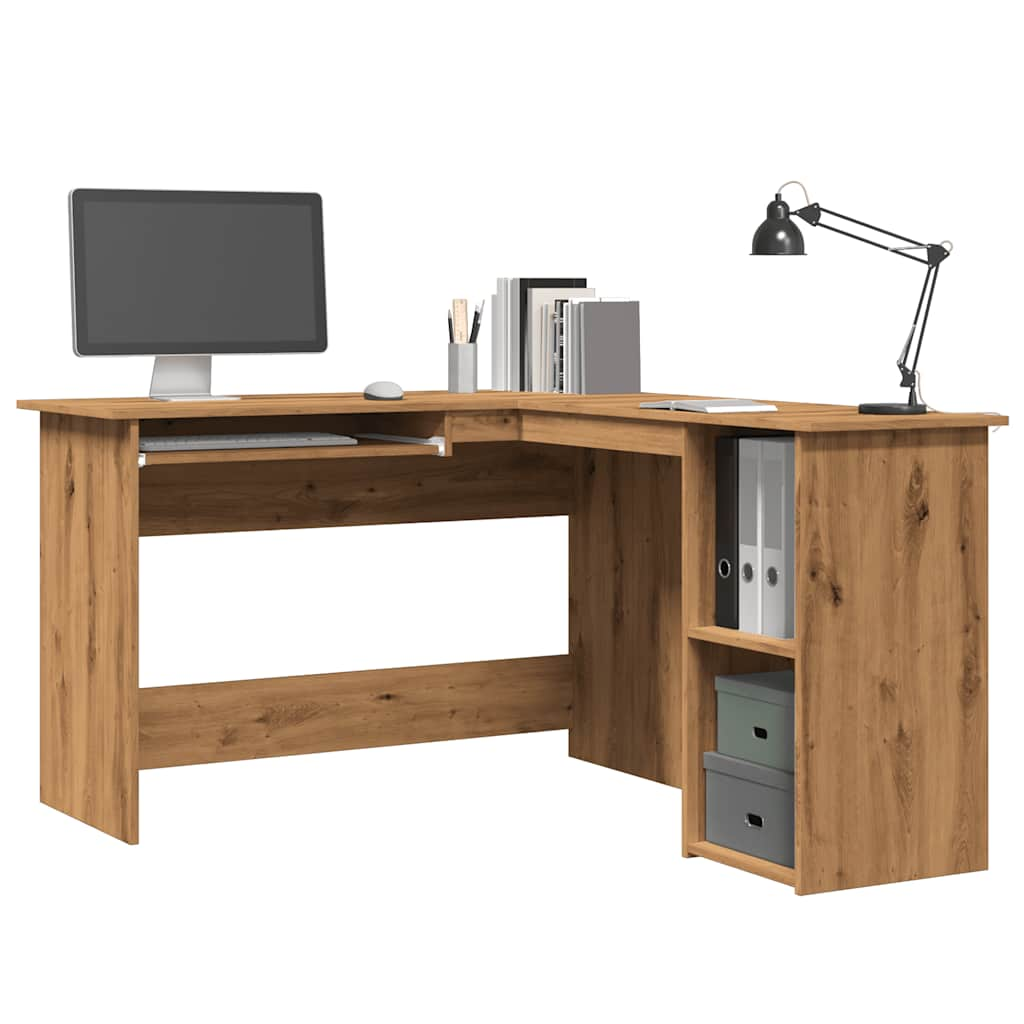 Hoekbureau L-Vormig 120X140X75 Cm Bewerkt Hout