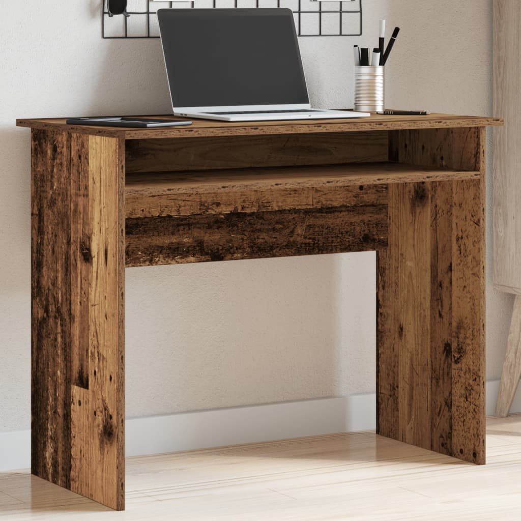 Bureau 90X50X74 Cm Bewerkt Hout