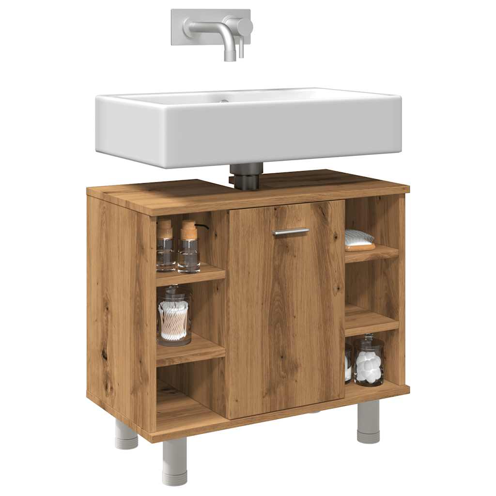 Badkamerkast 60X32X53,5 Cm Bewerkt Hout