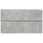 Badkamerwandkast 80X38,5X45 Cm Bewerkt Hout Betongrijs Oud Hout