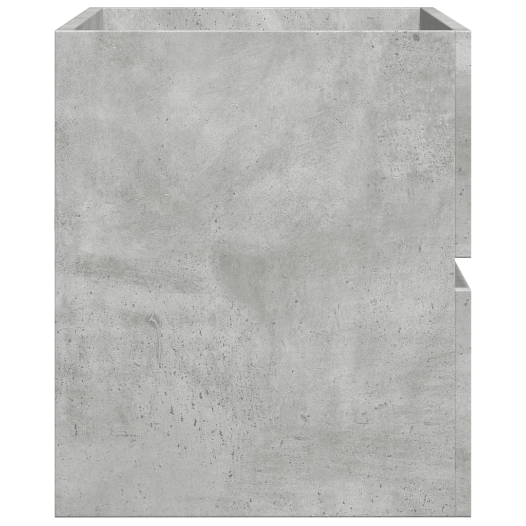 Badkamerwandkast 80X38,5X45 Cm Bewerkt Hout Betongrijs Oud Hout