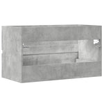 Badkamerwandkast 80X38,5X45 Cm Bewerkt Hout Betongrijs Oud Hout