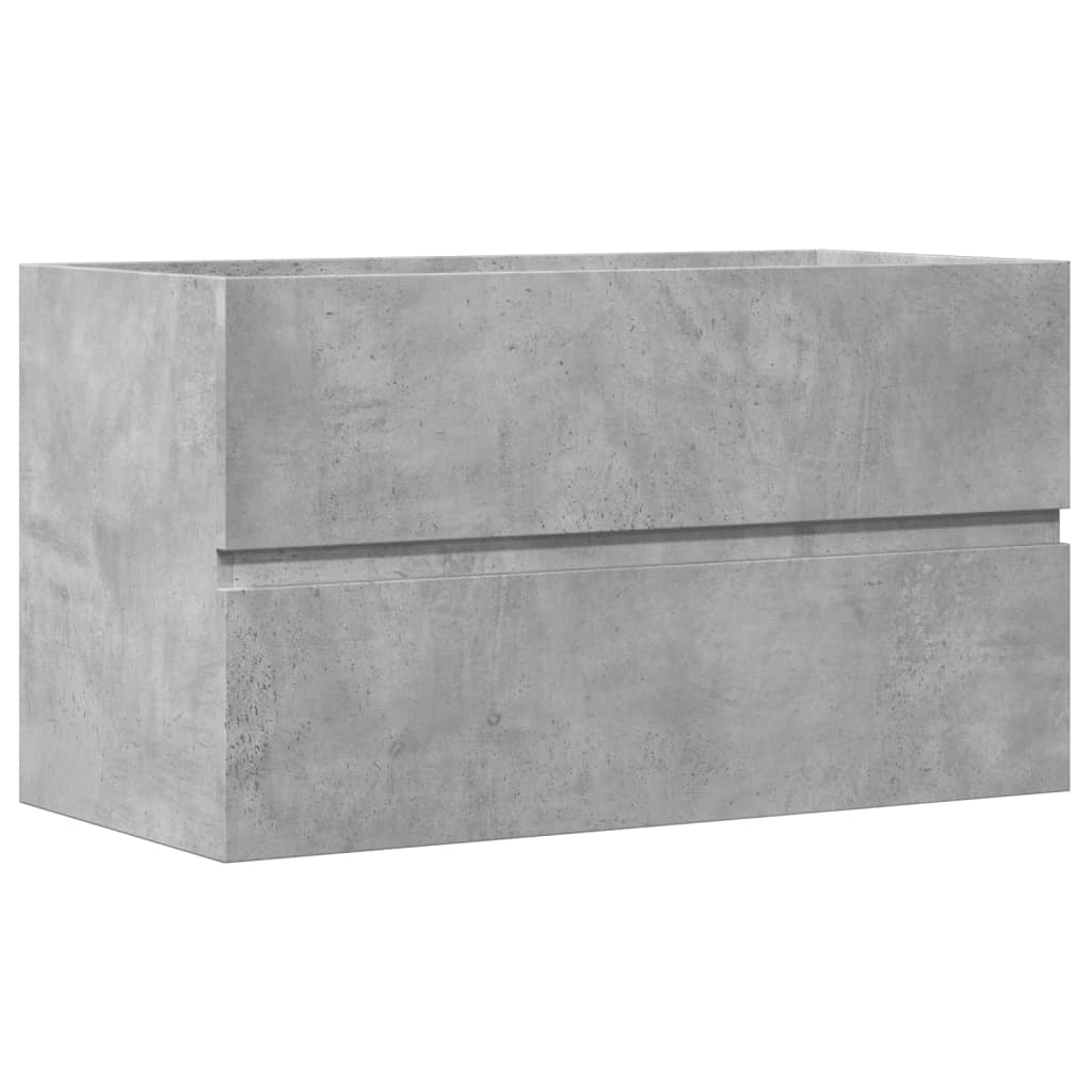 Wastafelkast 90X38,5X45 Cm Spaanplaat Betongrijs