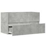 Wastafelkast 90X38,5X45 Cm Spaanplaat Betongrijs