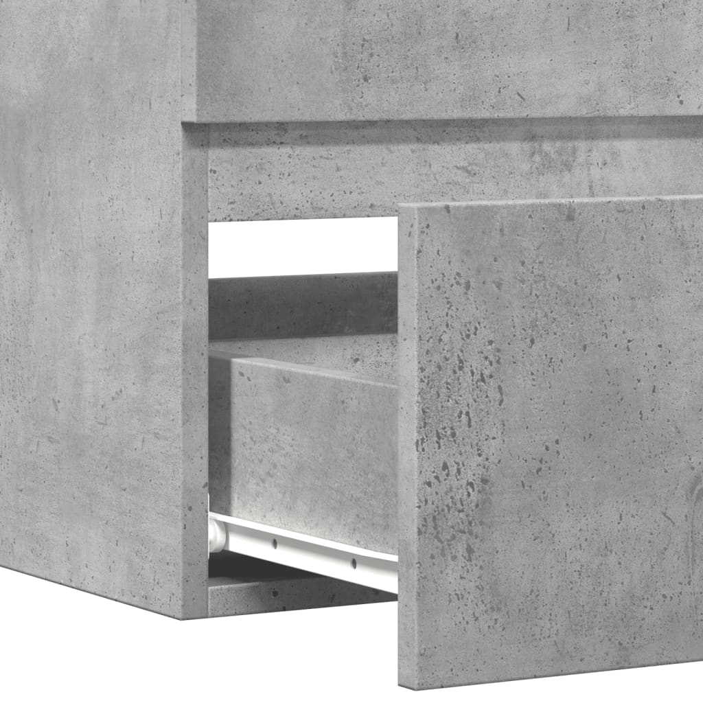 Wastafelkast 90X38,5X45 Cm Spaanplaat Betongrijs