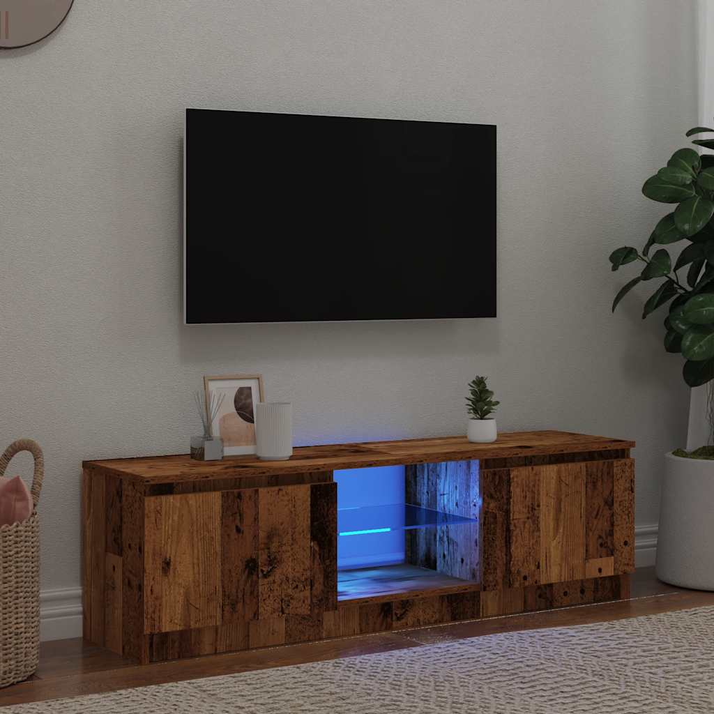 Tv-Meubel Met Led-Verlichting 120X30X35,5 Cm