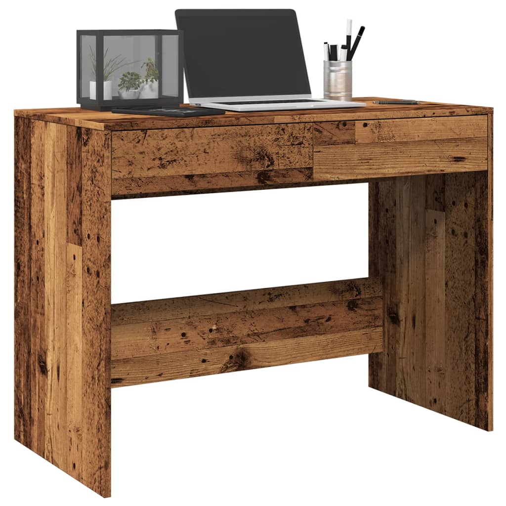 Bureau 101X50X76,5 Cm Bewerkt Hout