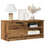 Tv-Meubel 80X35X36,5 Cm Bewerkt Hout