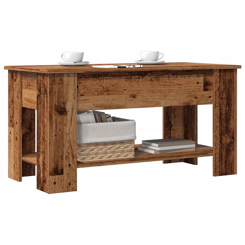 Salontafel 101X49X52 Cm Bewerkt Hout