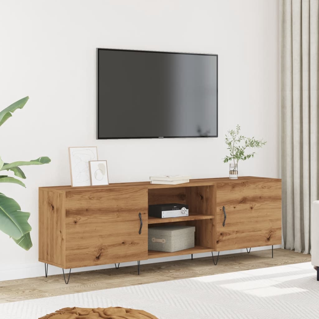 Tv-Meubel 150X30X50 Cm Bewerkt Hout