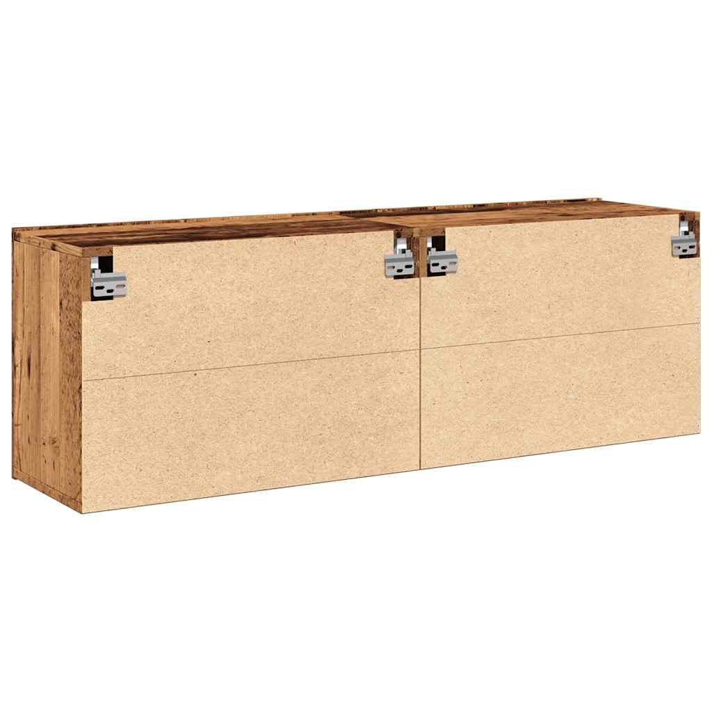 Tv-Meubels 2 St Wandgemonteerd 60X30X41 Cm Oud Houtkleurig