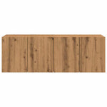 Tv-Meubels 2 St Wandgemonteerd 60X30X41Cm Artisanaal Eikenkleur