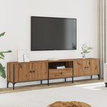 Tv-Meubel Met Lade 200X25X44 Cm Bewerkt Hout Kleur