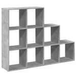 Kamerscherm / Boekenkast 3-Laags 137,5X29X103,5 Cm Hout Grijs Betongrijs