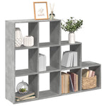 Kamerscherm / Boekenkast 3-Laags 137,5X29X103,5 Cm Hout Grijs Betongrijs