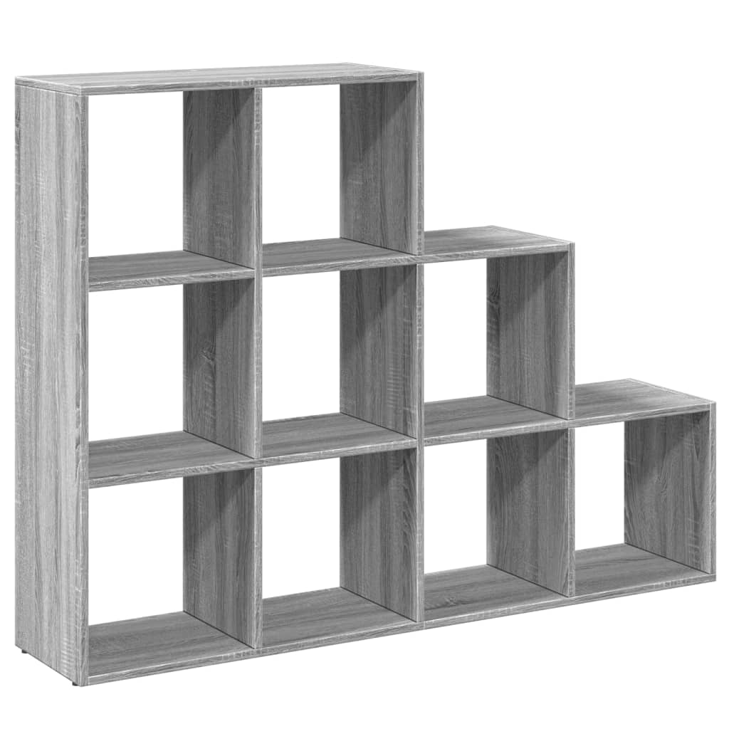 Kamerscherm / Boekenkast 137,5X29X103,5 Cm Hout Grijs Sonoma