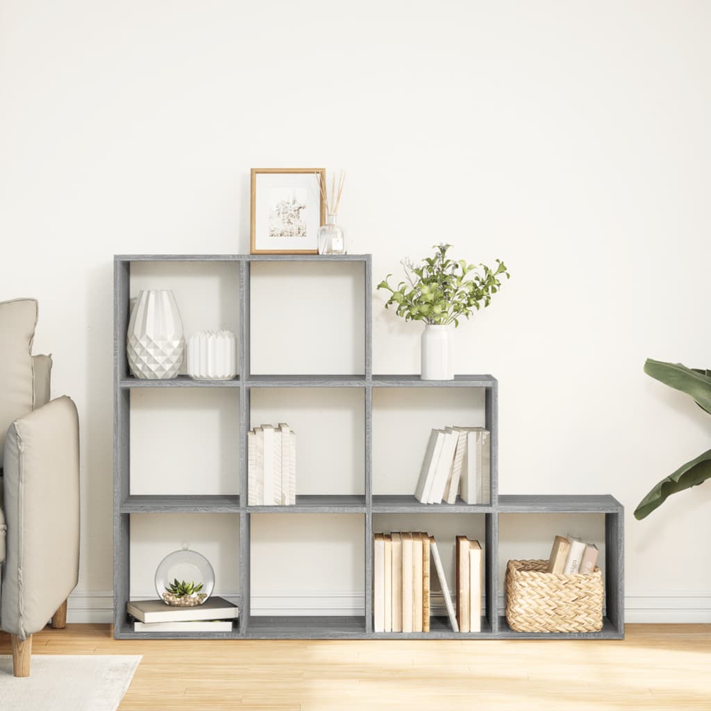 Kamerscherm / Boekenkast 137,5X29X103,5 Cm Hout Grijs Sonoma