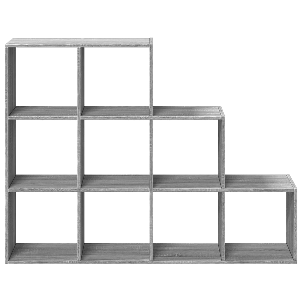 Kamerscherm / Boekenkast 137,5X29X103,5 Cm Hout Grijs Sonoma