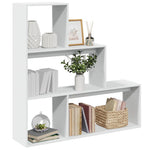 Kamerscherm / Boekenkast 4-Laags 143,5X29X143,5 Cm Hout Grijs
