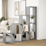 Kamerscherm / Boekenkast 4-Laags 143,5X29X143,5 Cm Hout Grijs