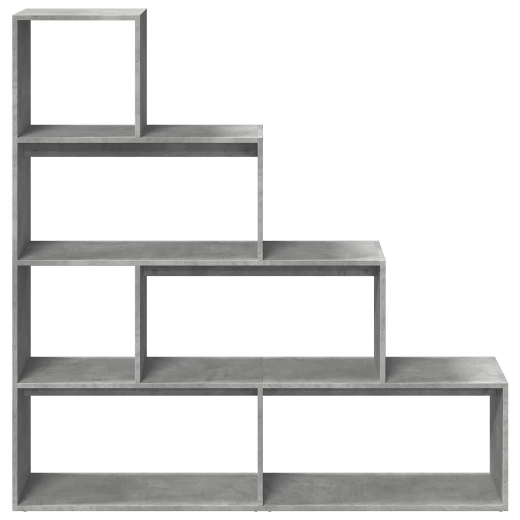 Kamerscherm / Boekenkast 4-Laags 143,5X29X143,5 Cm Hout Grijs