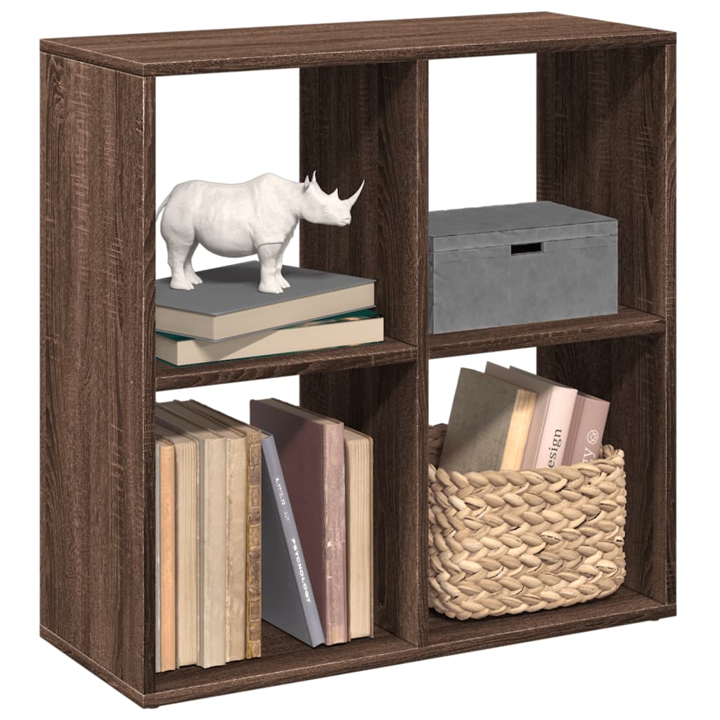 Kamerscherm / Boekenkast 69,5X29X69,5 Cm Bewerkt Hout