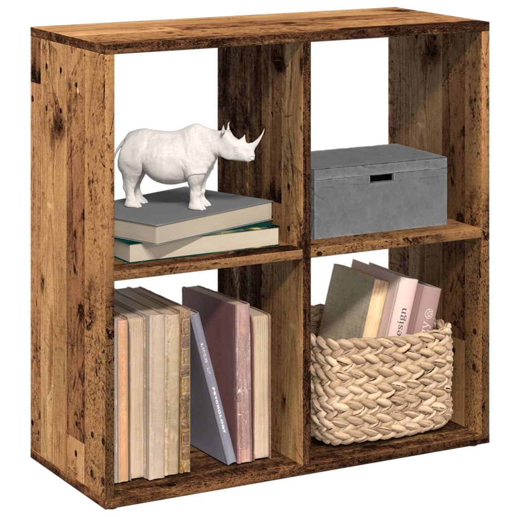 Kamerscherm / Boekenkast 69,5X29X69,5 Cm Bewerkt Hout